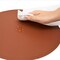 6x Faux Leather Circle Placemat Table Mat and 6 Round Coasters for Dinner Room